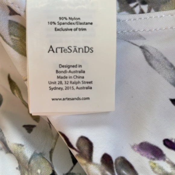 NWT | Artesands‎ Clementine Sunsafe Mid Length Sleeve Rash Guard Zip Up Swim Top - Picture 6 of 7